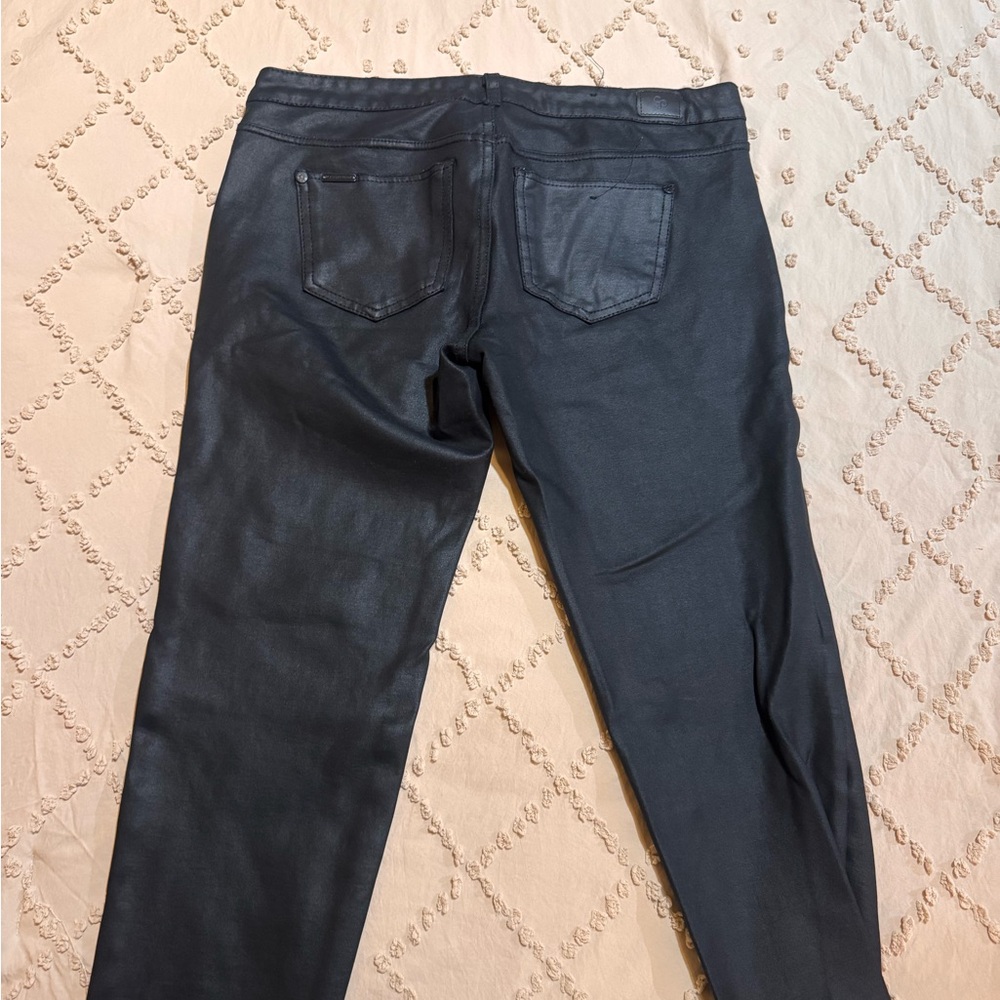 Celebrity Pink Shiny Black Pants